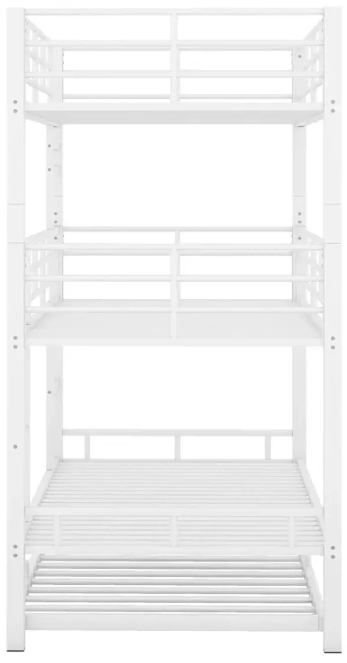 Merax Metal Triple Bunk Bed With Trundle