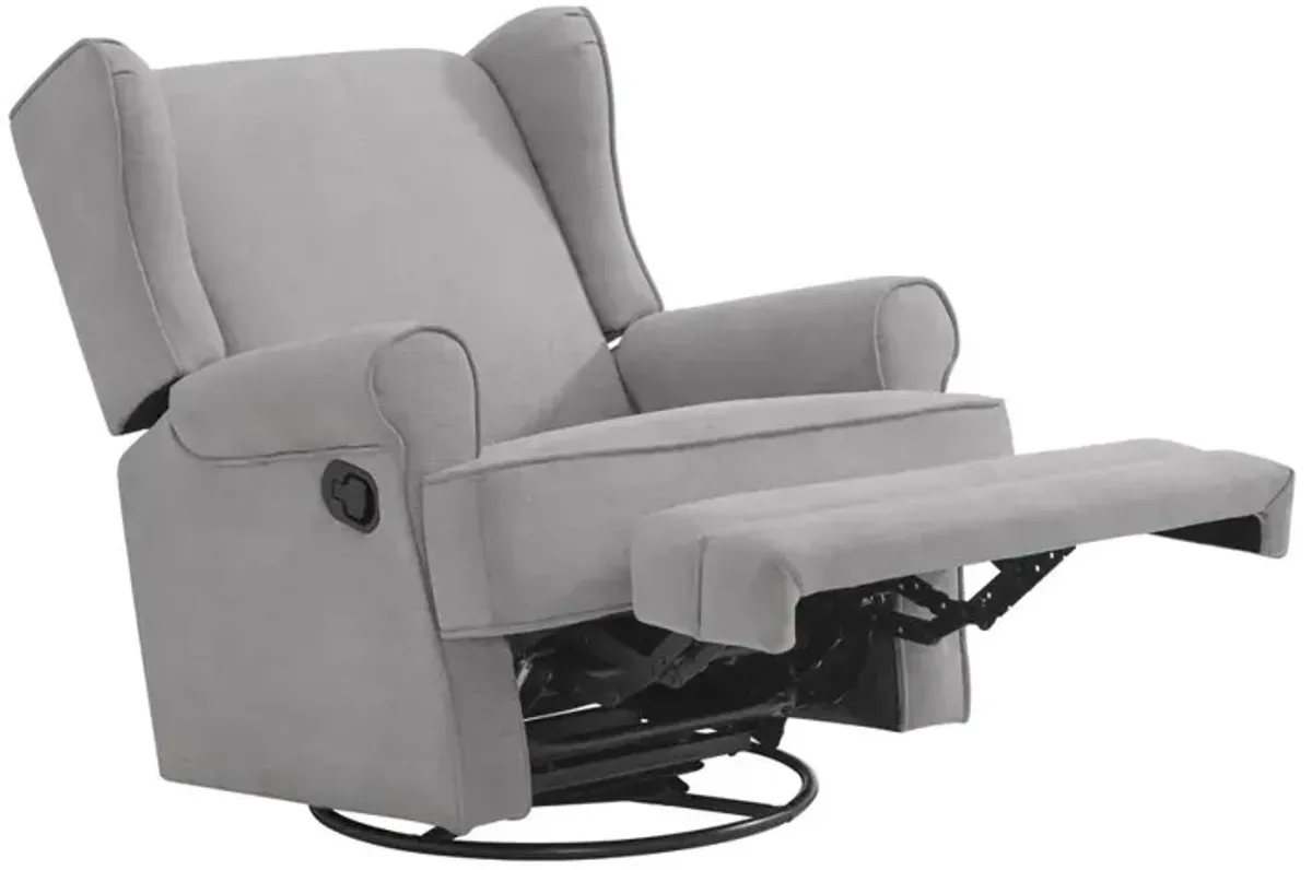 Oxford Baby Teegan Swivel Rocker / Recliner Gray