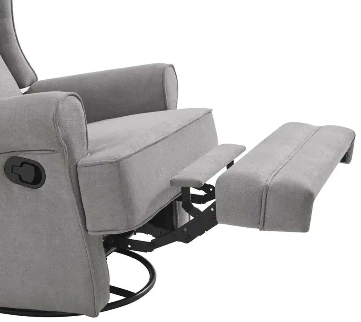 Oxford Baby Teegan Swivel Rocker / Recliner Gray