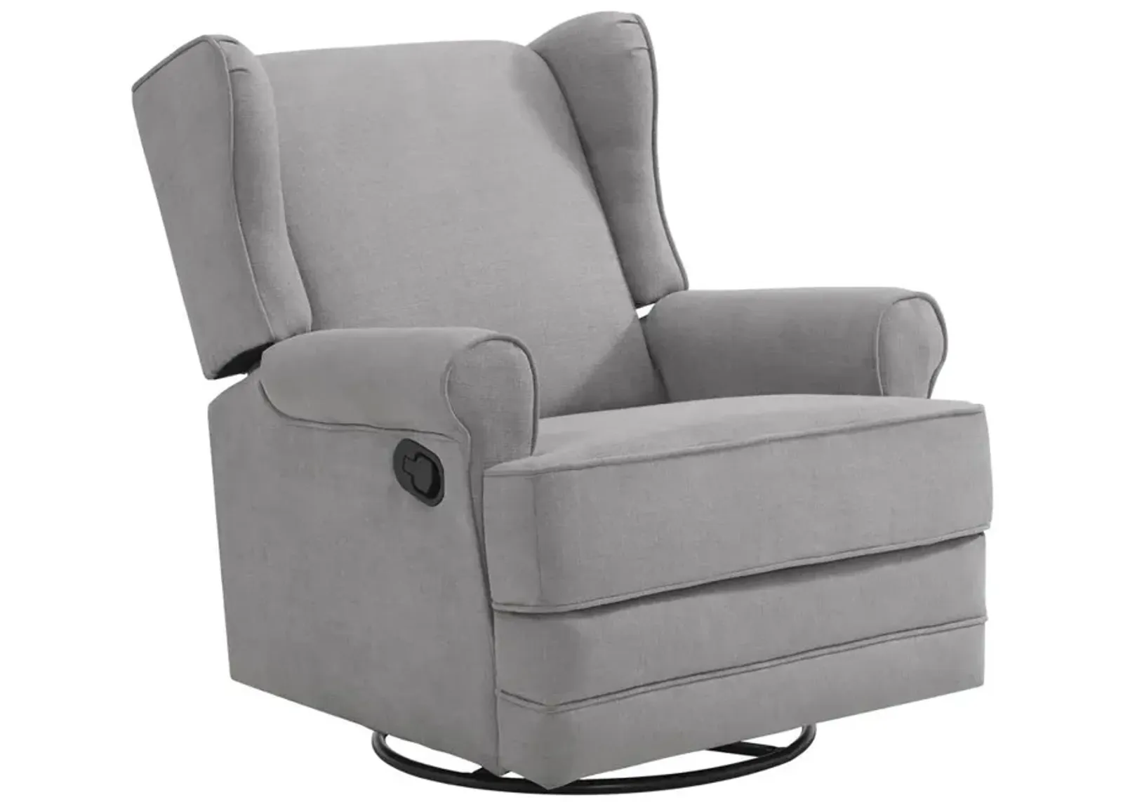 Oxford Baby Teegan Swivel Rocker / Recliner Gray