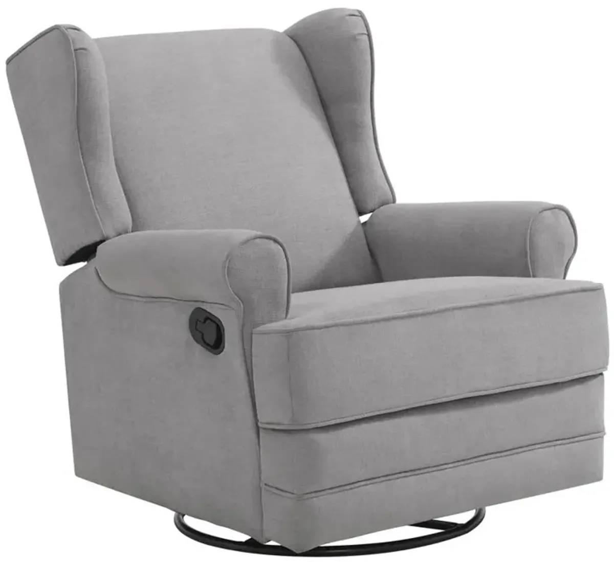 Oxford Baby Teegan Swivel Rocker / Recliner Gray