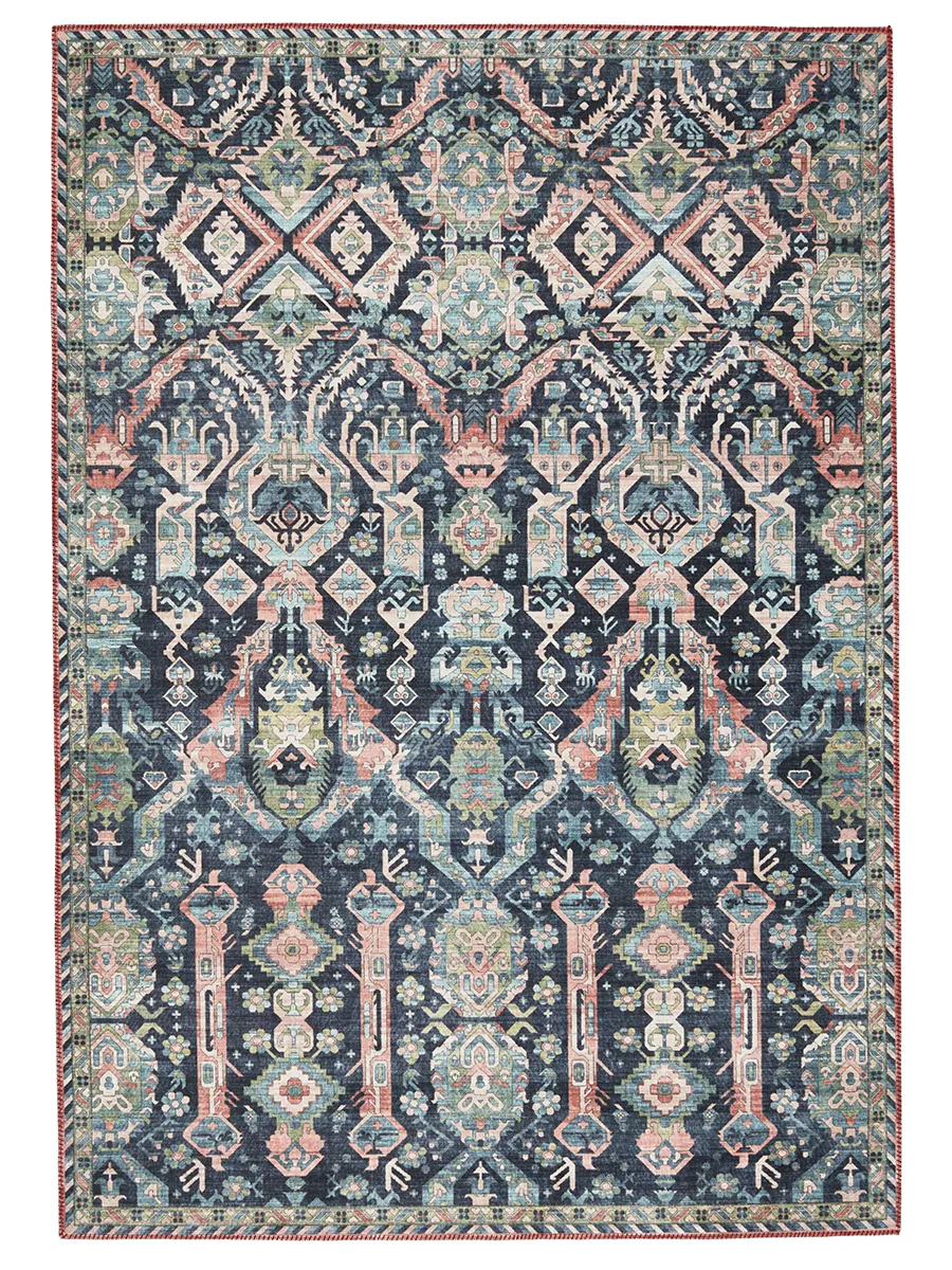 Keyara By Nikki Chu Teleza Blue 2'6" x 8' Runner Rug