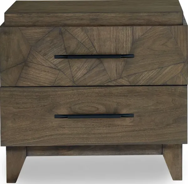 Broderick Two Drawer Nightstand