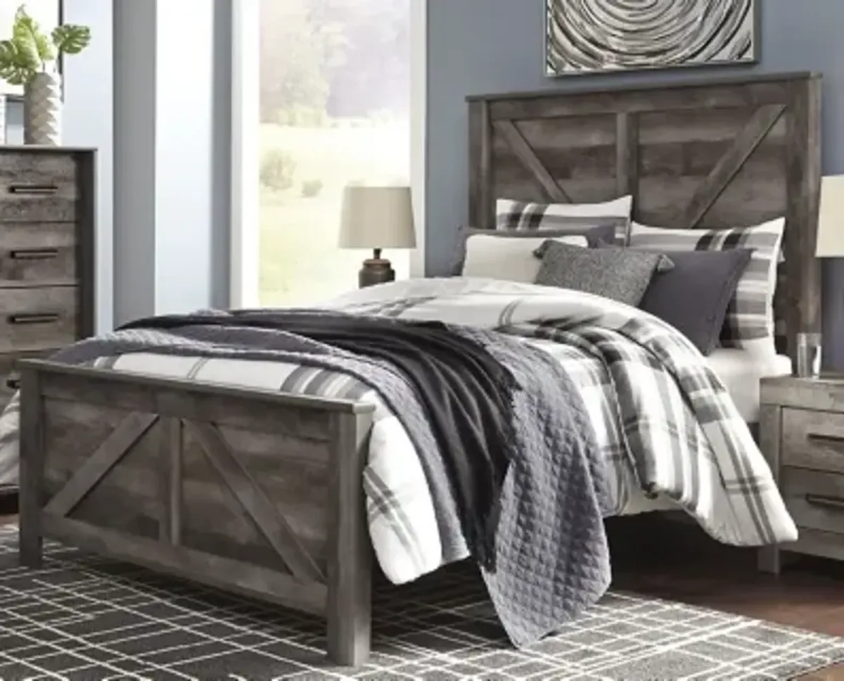 Wynnlow Queen Crossbuck Panel Bed