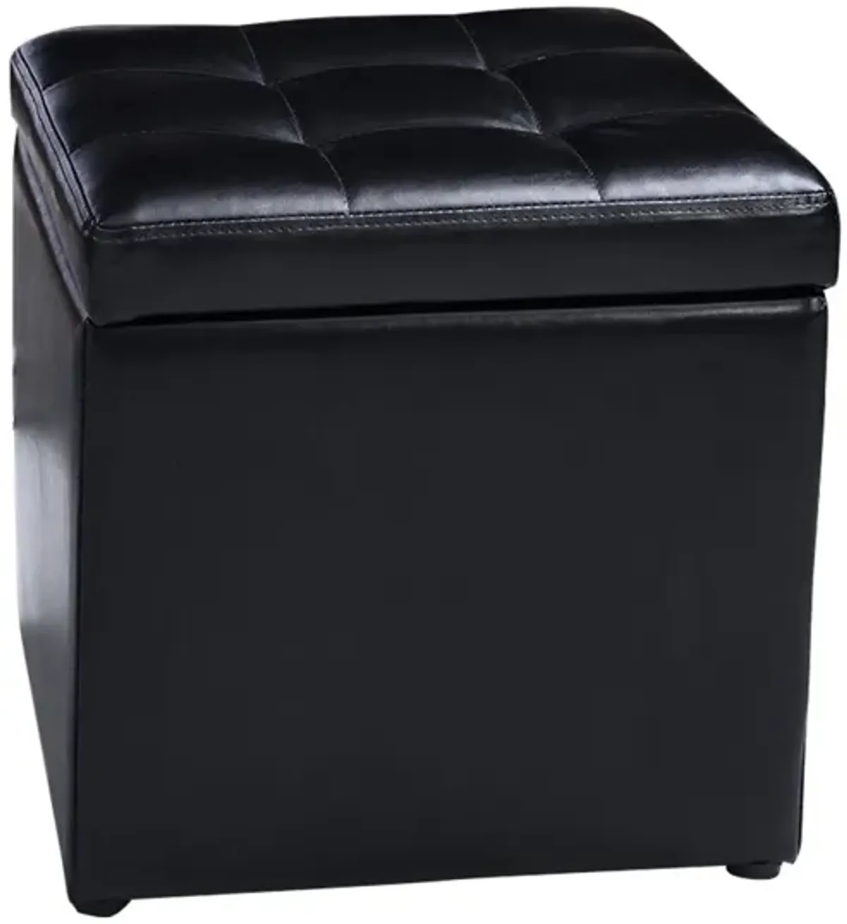 Foldable Cube Ottoman Pouffe Storage Seat