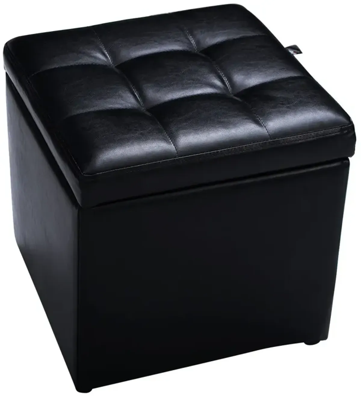 Foldable Cube Ottoman Pouffe Storage Seat