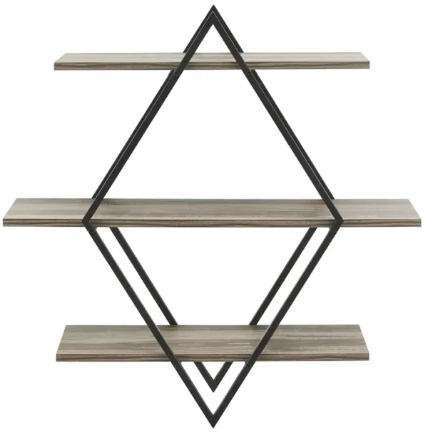 Antigua Crossed Double Diamond Shelf Unit