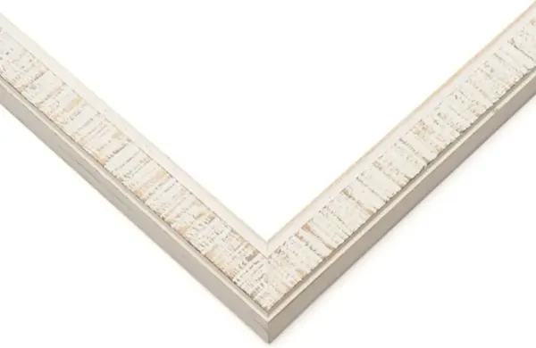 Rustic White Panoramic Picture Frame