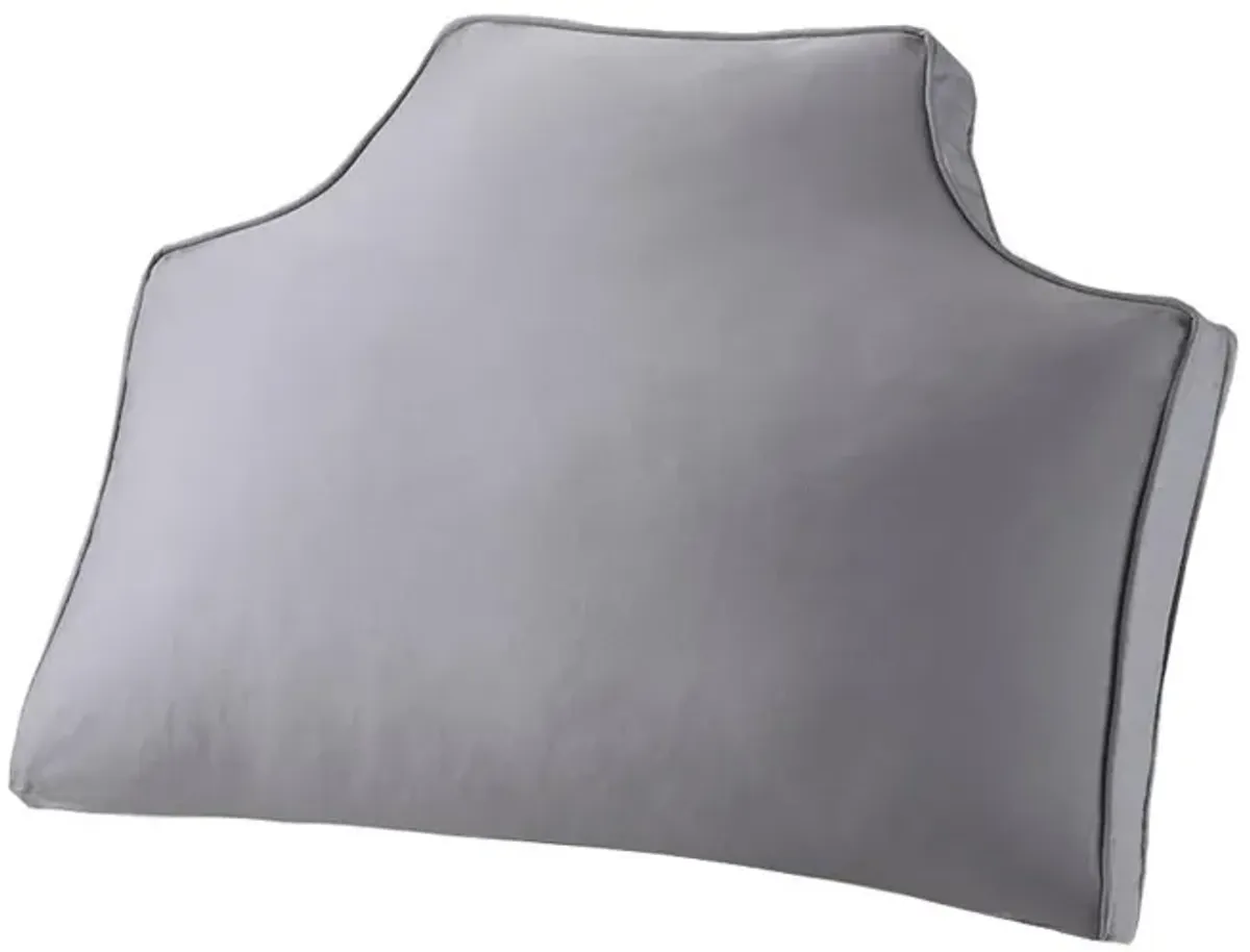 Belen Kox Elegant Grey Cotton Headboard Pillow, Belen Kox