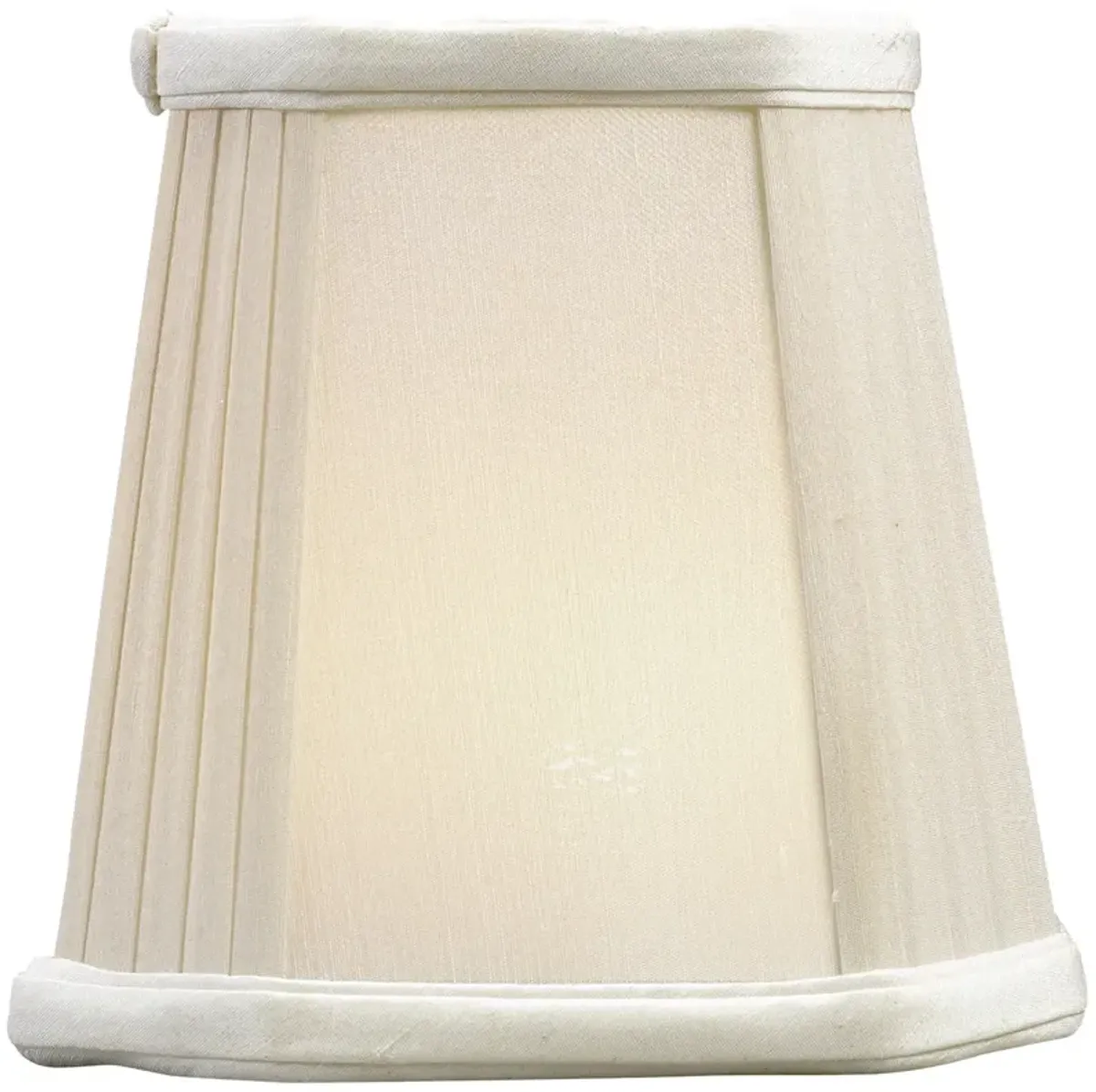 Silk Pleated Corner Candle Clip Shade 5"