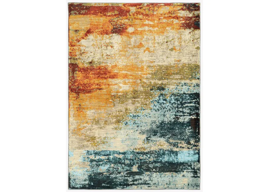 Sedona 1'10" x 3' Blue Rug