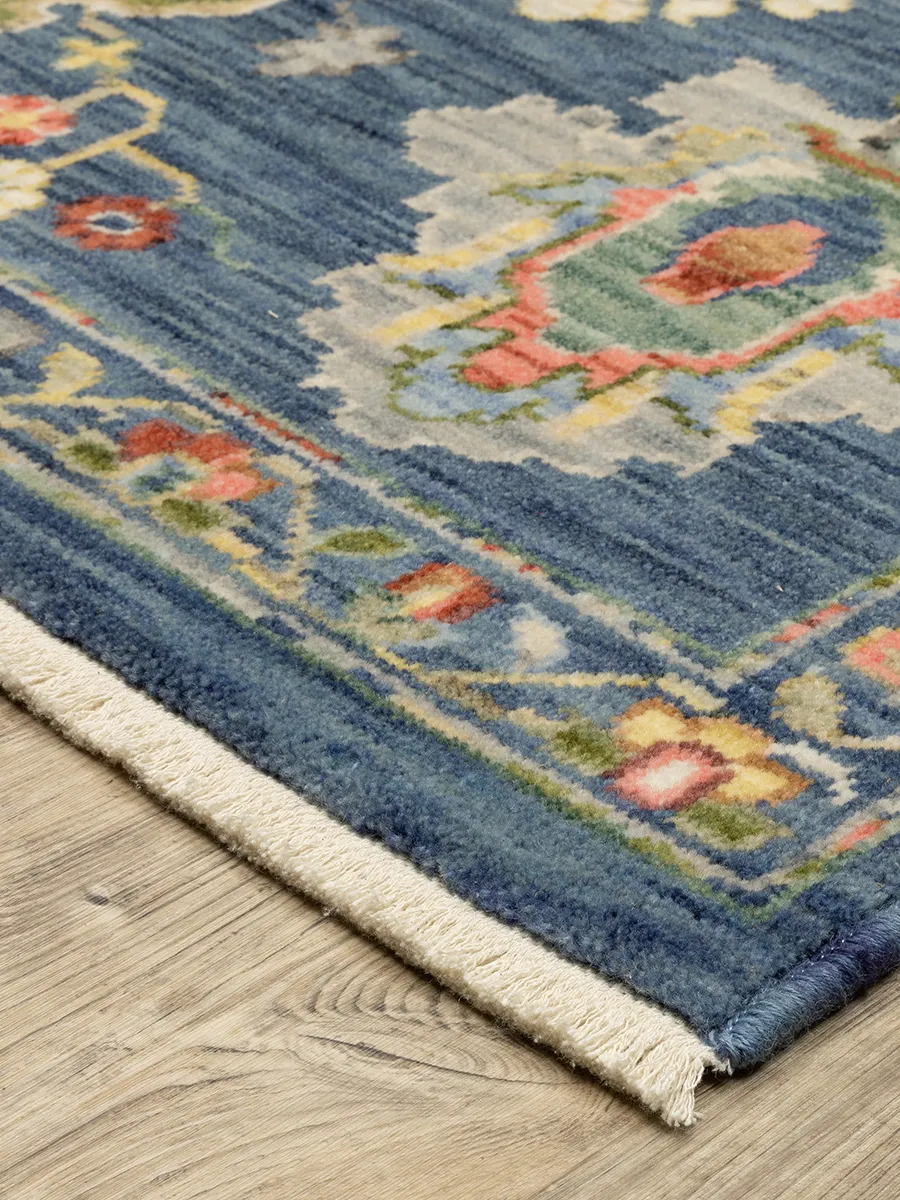 Lucca 6'7" x 9'6" Blue Rug