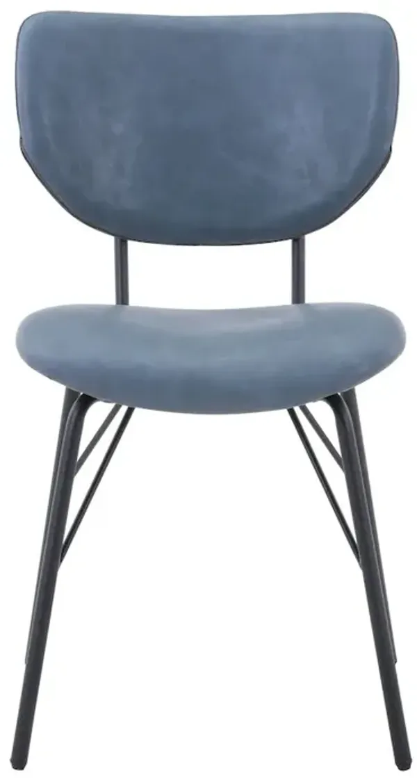 Jofran Modern Faux Leather Split-Back Upholstered Dining Chair (Set of 2)