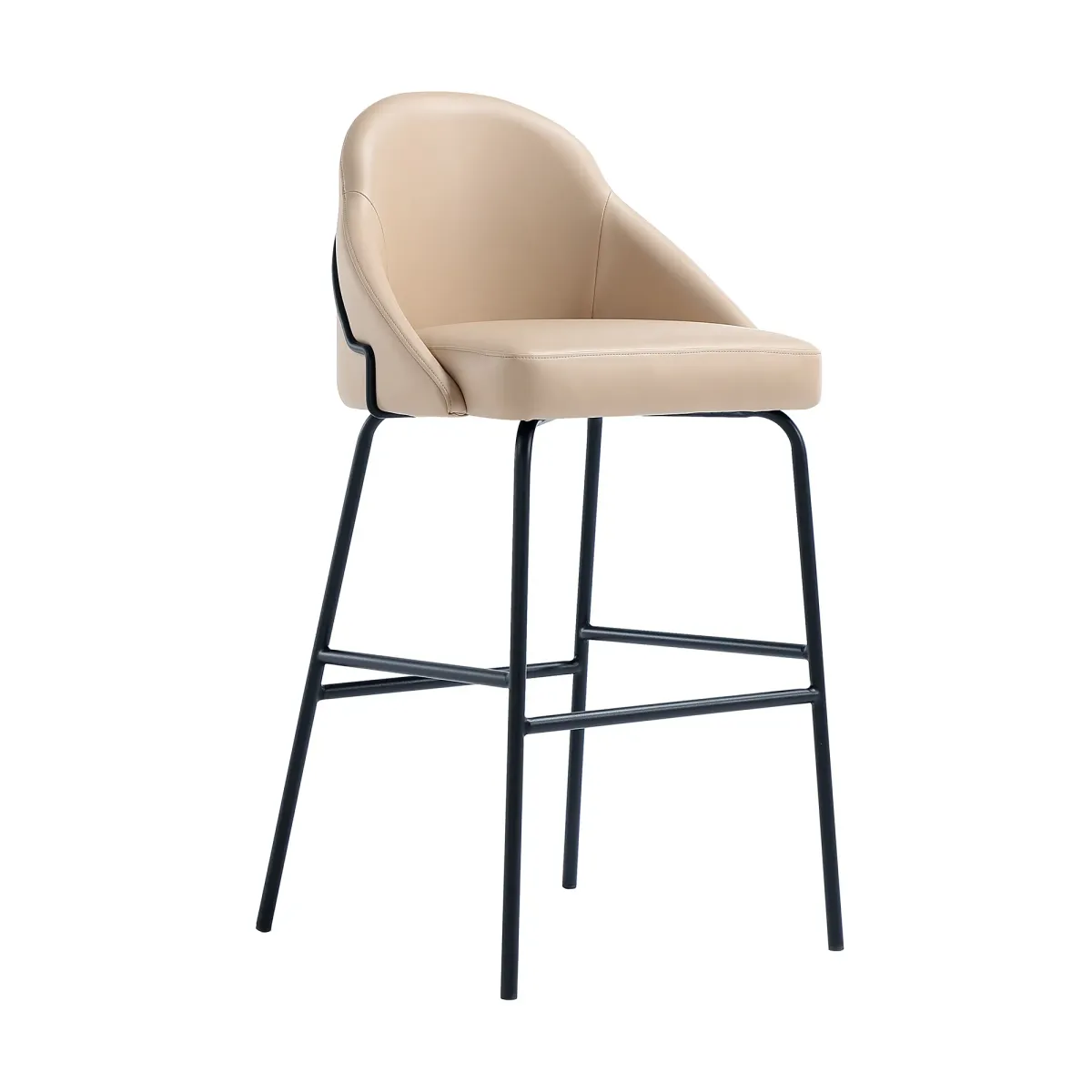 Gracie Barstools in Tan and Black (Set of 2)