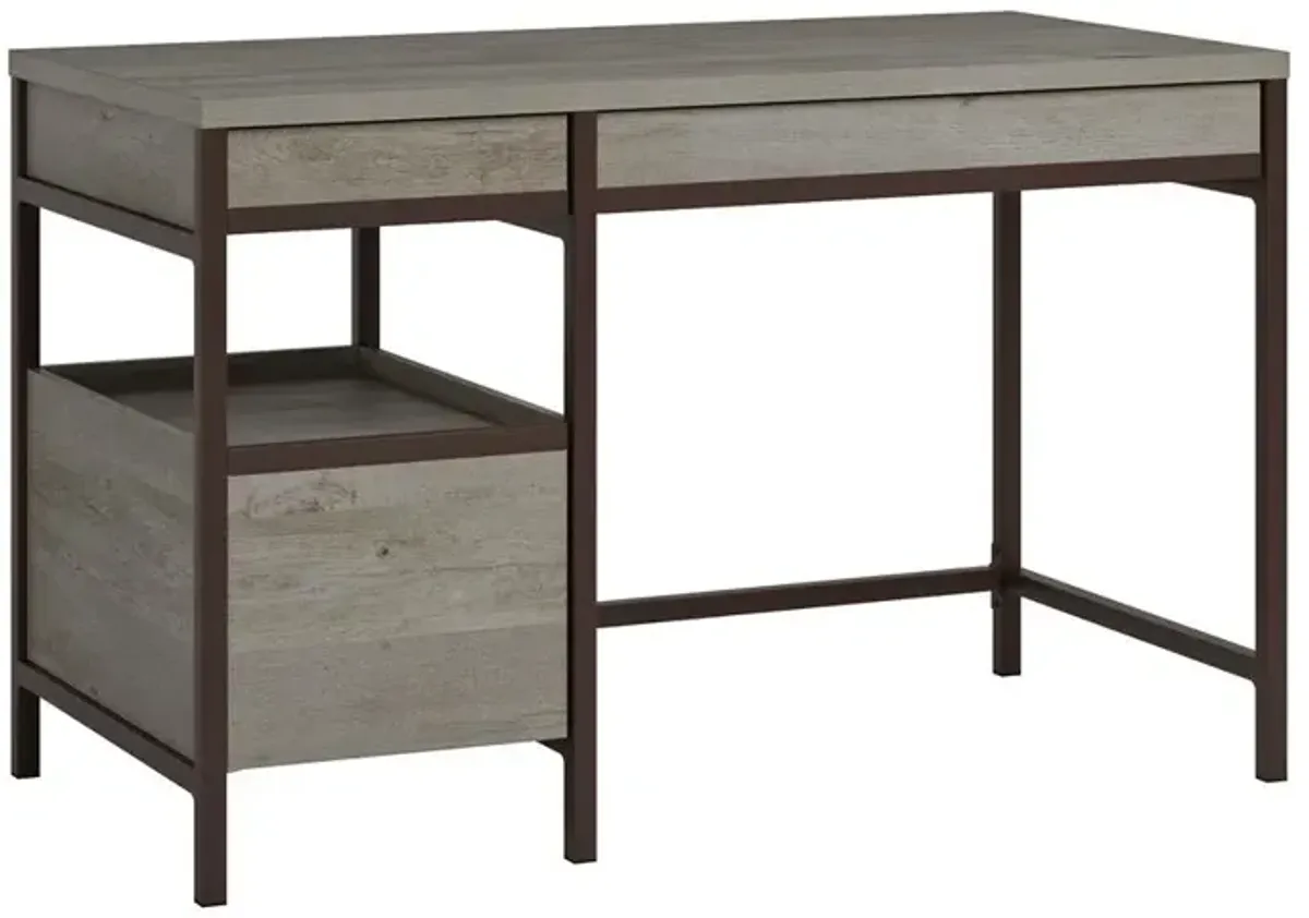 Sauder Manhattan Gate Single Ped Desk Moa