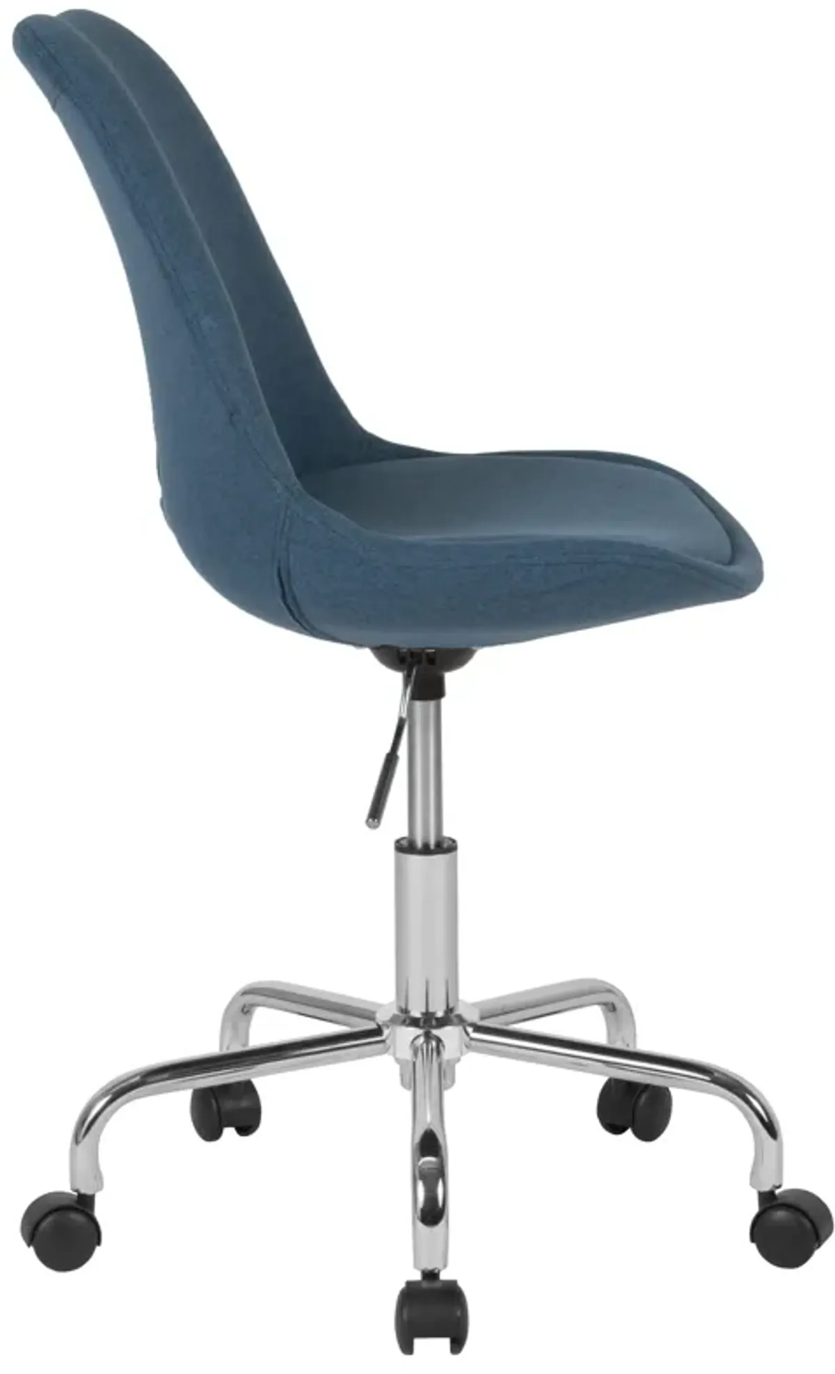 Aurora Series Mid-Back Fabric Task Office Chair with Pneumatic Lift and Chrome Base