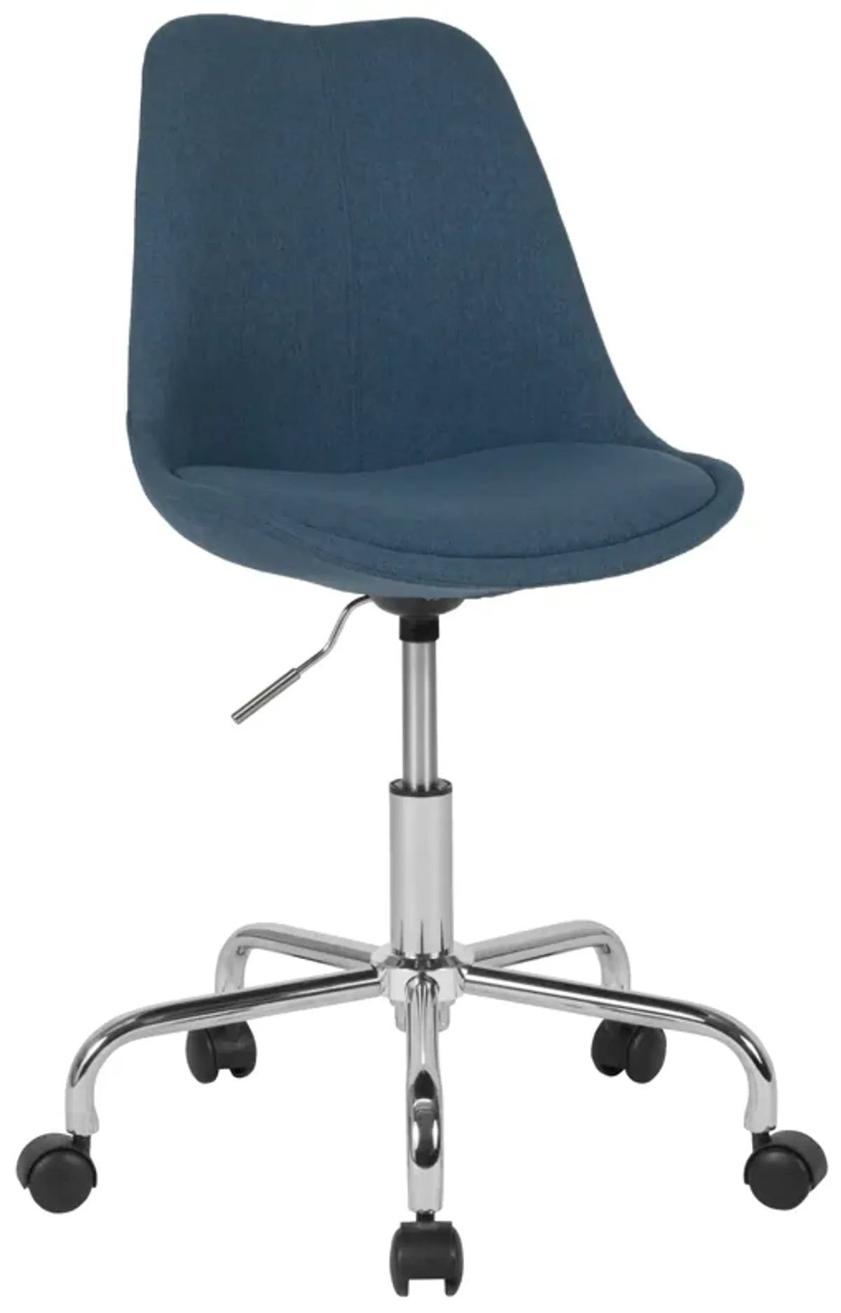 Aurora Series Mid-Back Fabric Task Office Chair with Pneumatic Lift and Chrome Base