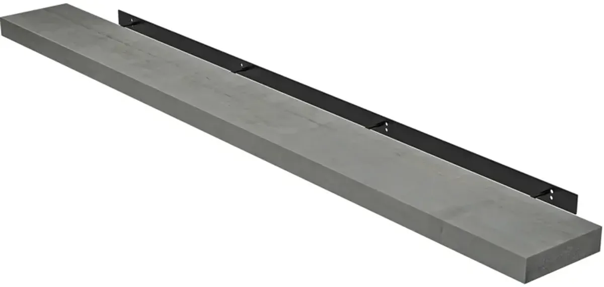 Streamdale 72" Farmhouse Mantel Shelf, Rustic Gray