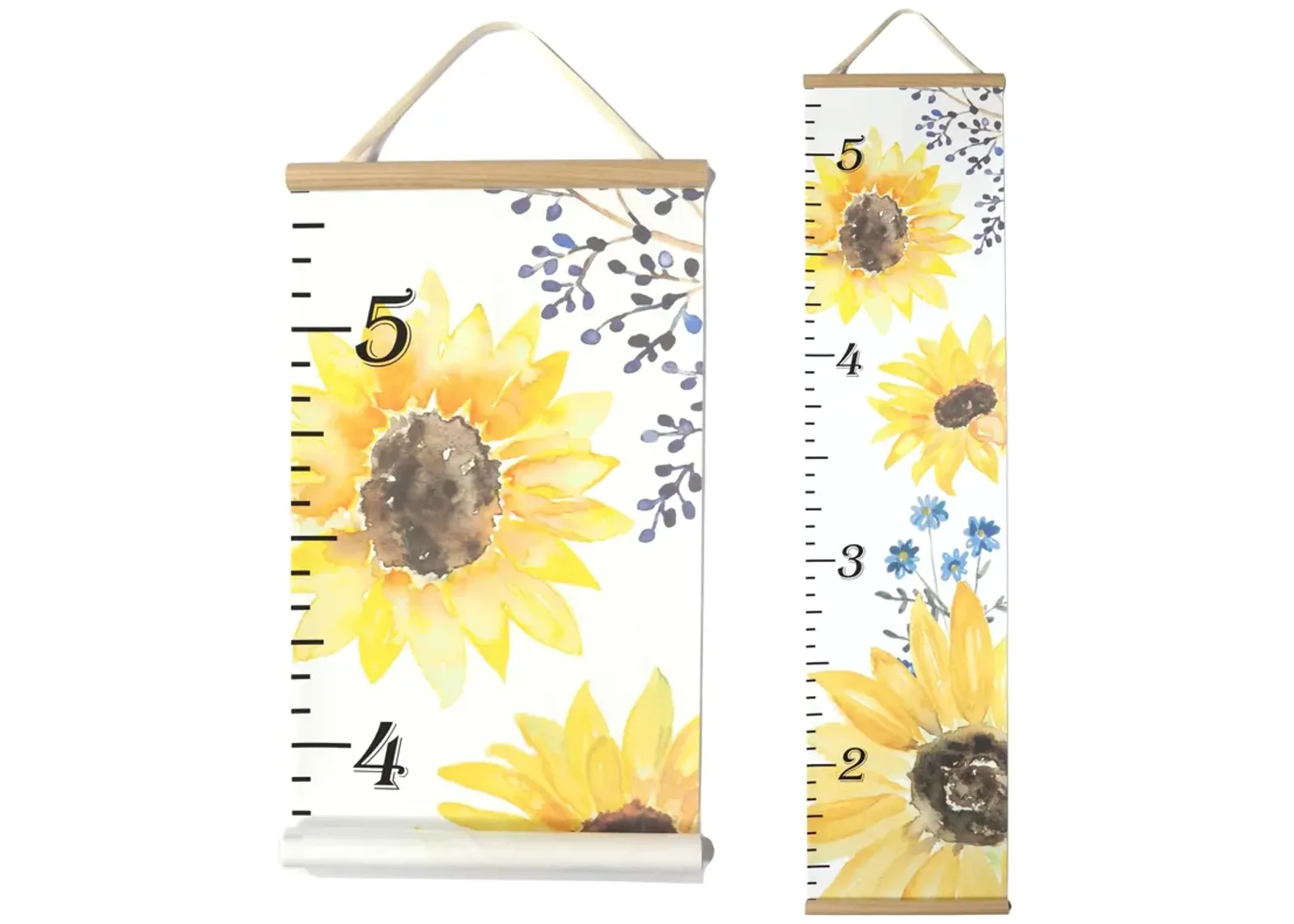 Honey Lemonade - Kids Canvas Growth Chart (Sunflower)