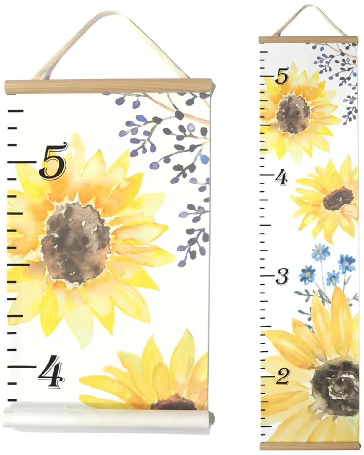 Honey Lemonade - Kids Canvas Growth Chart (Sunflower)