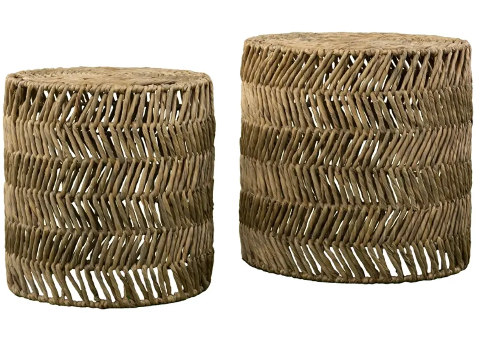 Davari Water Hyacinth Nesting Tables 2pc Set