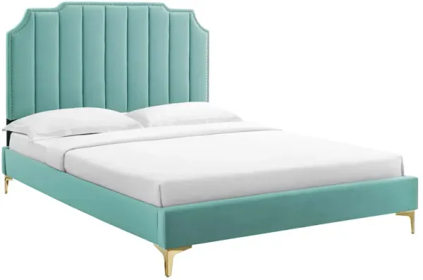 Modway - Colette Queen Performance Velvet Platform Bed