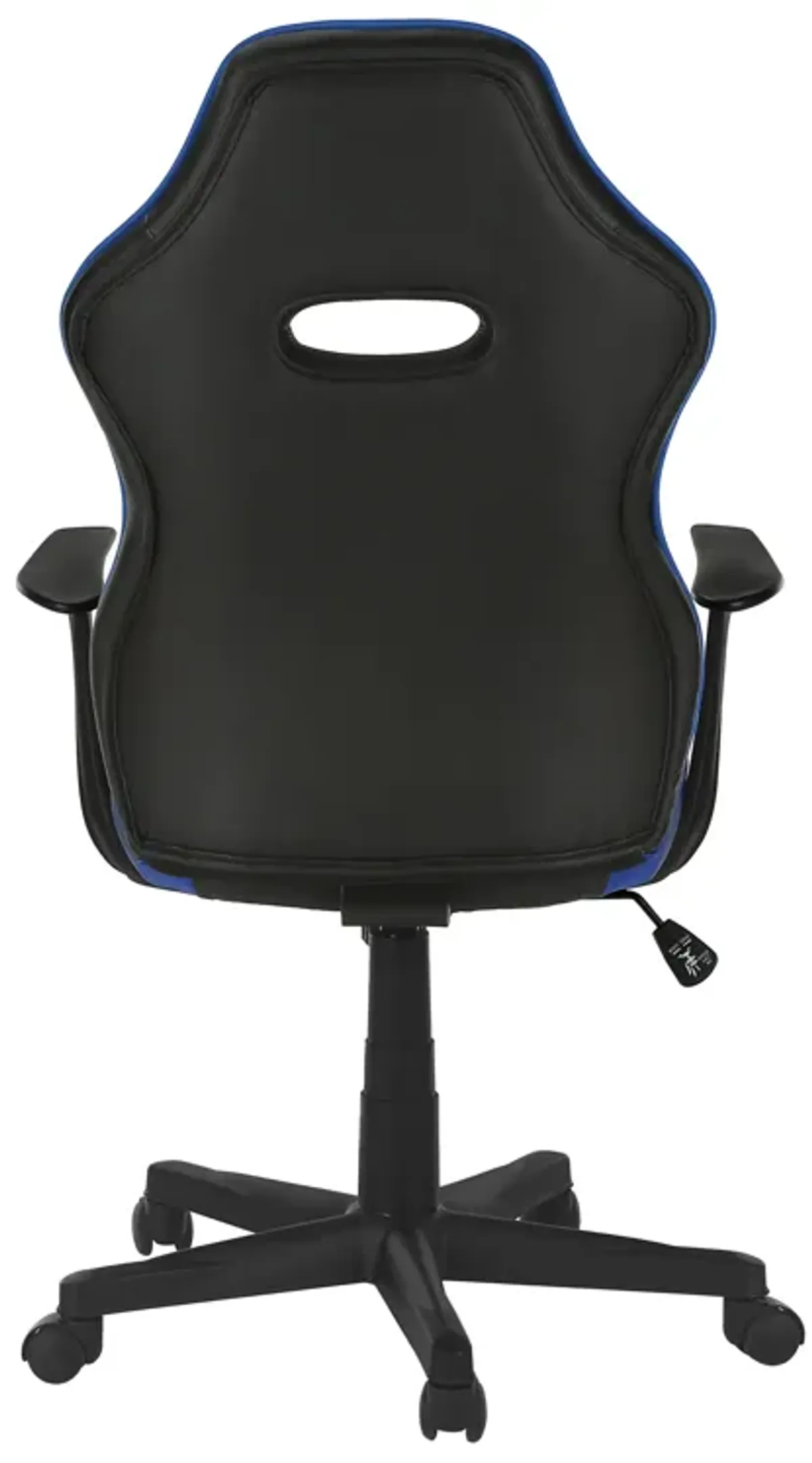 Monarch Specialties I 7328 Office Chair, Gaming, Adjustable Height, Swivel, Ergonomic, Armrests, Computer Desk, Work, Pu Leather Look, Metal, Blue, Black, Contemporary, Modern