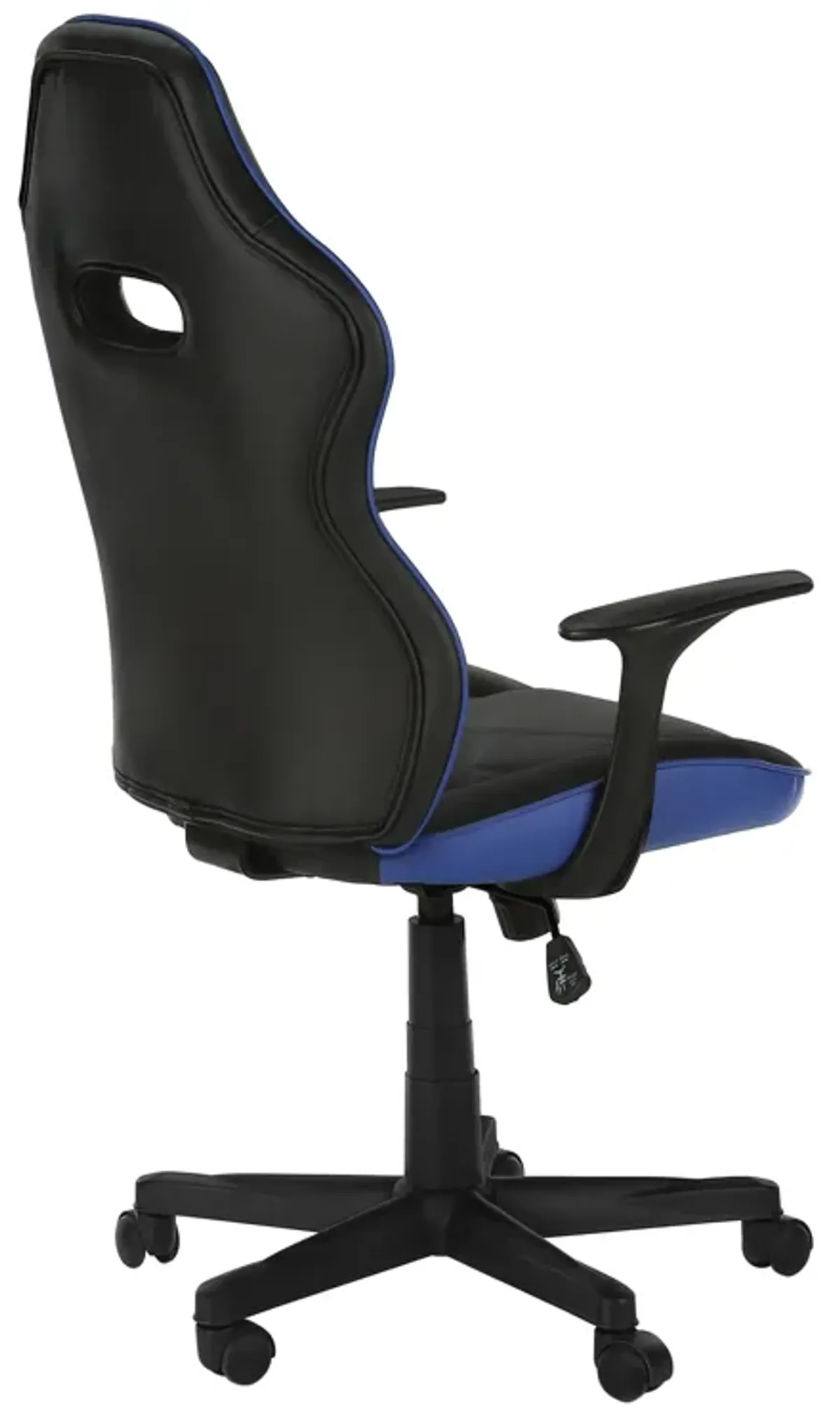 Monarch Specialties I 7328 Office Chair, Gaming, Adjustable Height, Swivel, Ergonomic, Armrests, Computer Desk, Work, Pu Leather Look, Metal, Blue, Black, Contemporary, Modern