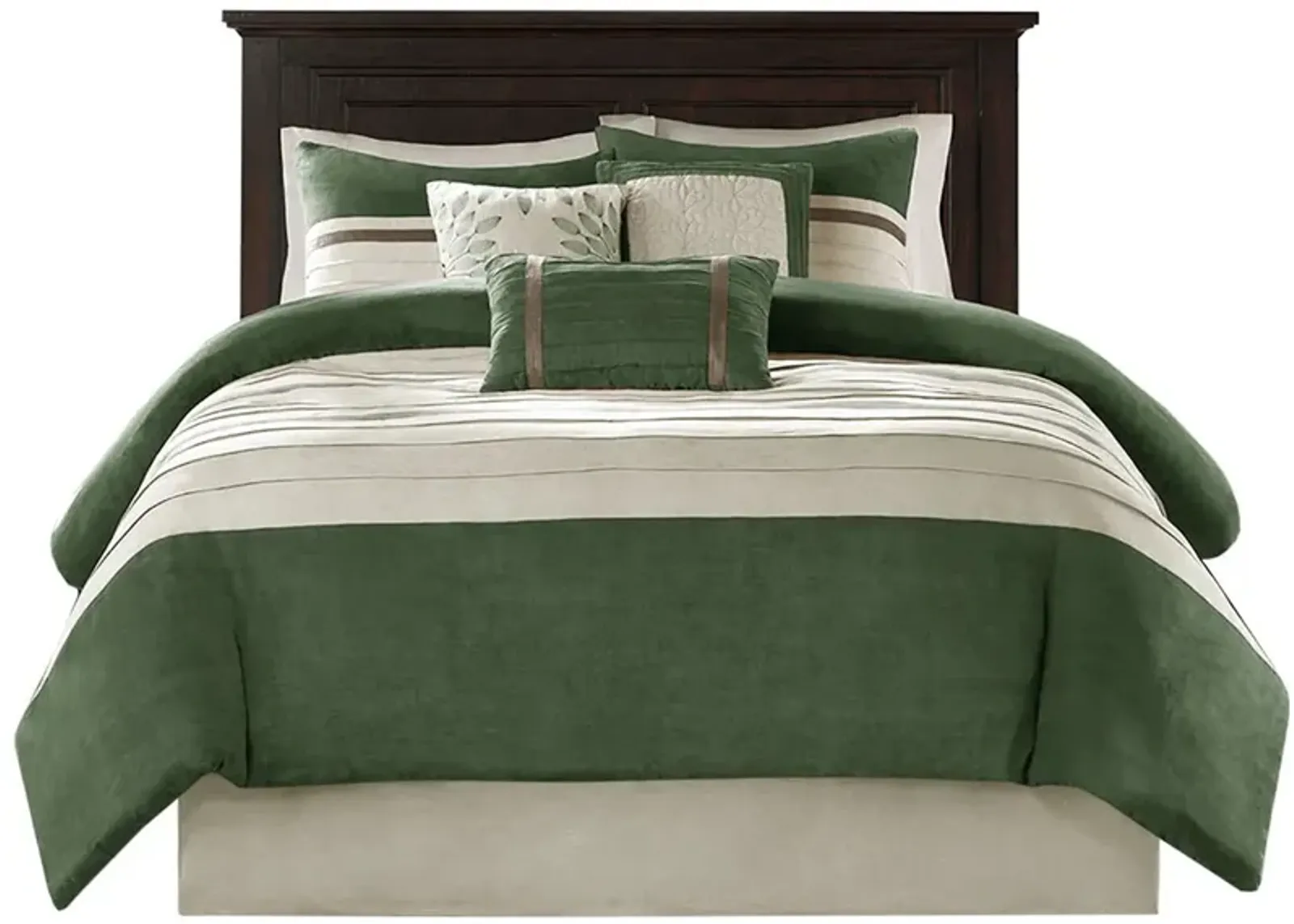 Gracie Mills Bryony 7-Piece Microsuede Comforter Set