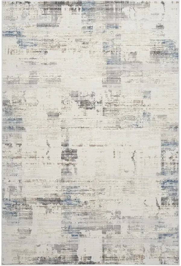 CK022 Infinity IFN06 Ivory/Gray/Blue 6' x 9' Rug