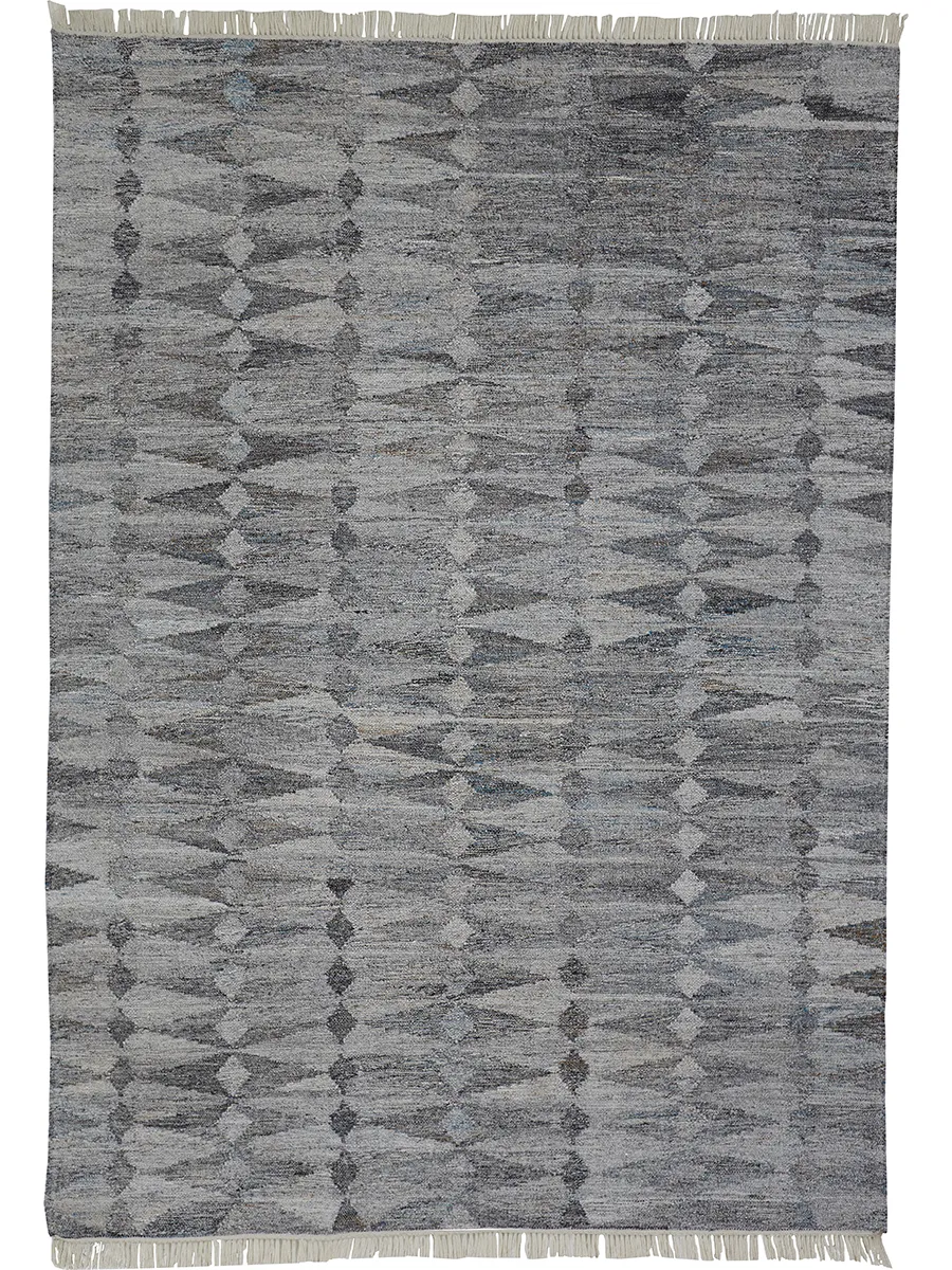 Beckett 0814F Gray/Silver/Ivory 8' x 10' Rug