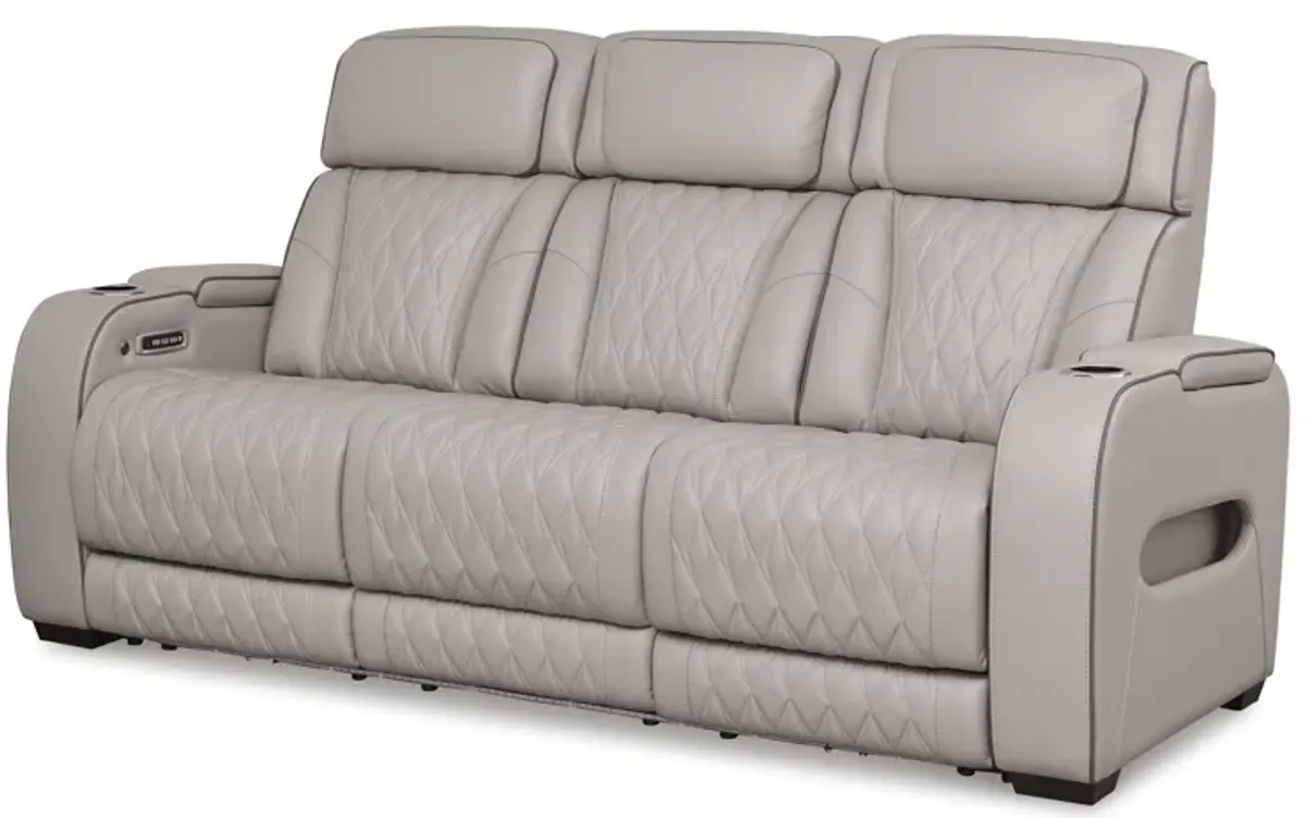 Boyington Gray Power Reclining Sofa