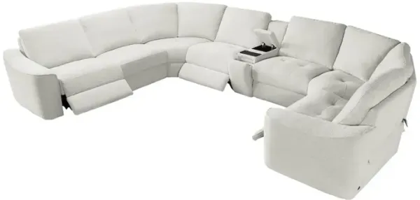Alexent Power Reclining 8-Piece Sectional Sofa With Storage & Wireless Charging
