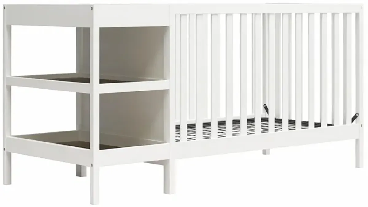 Ema 3-in-1 Convertible Crib & Changer Combo