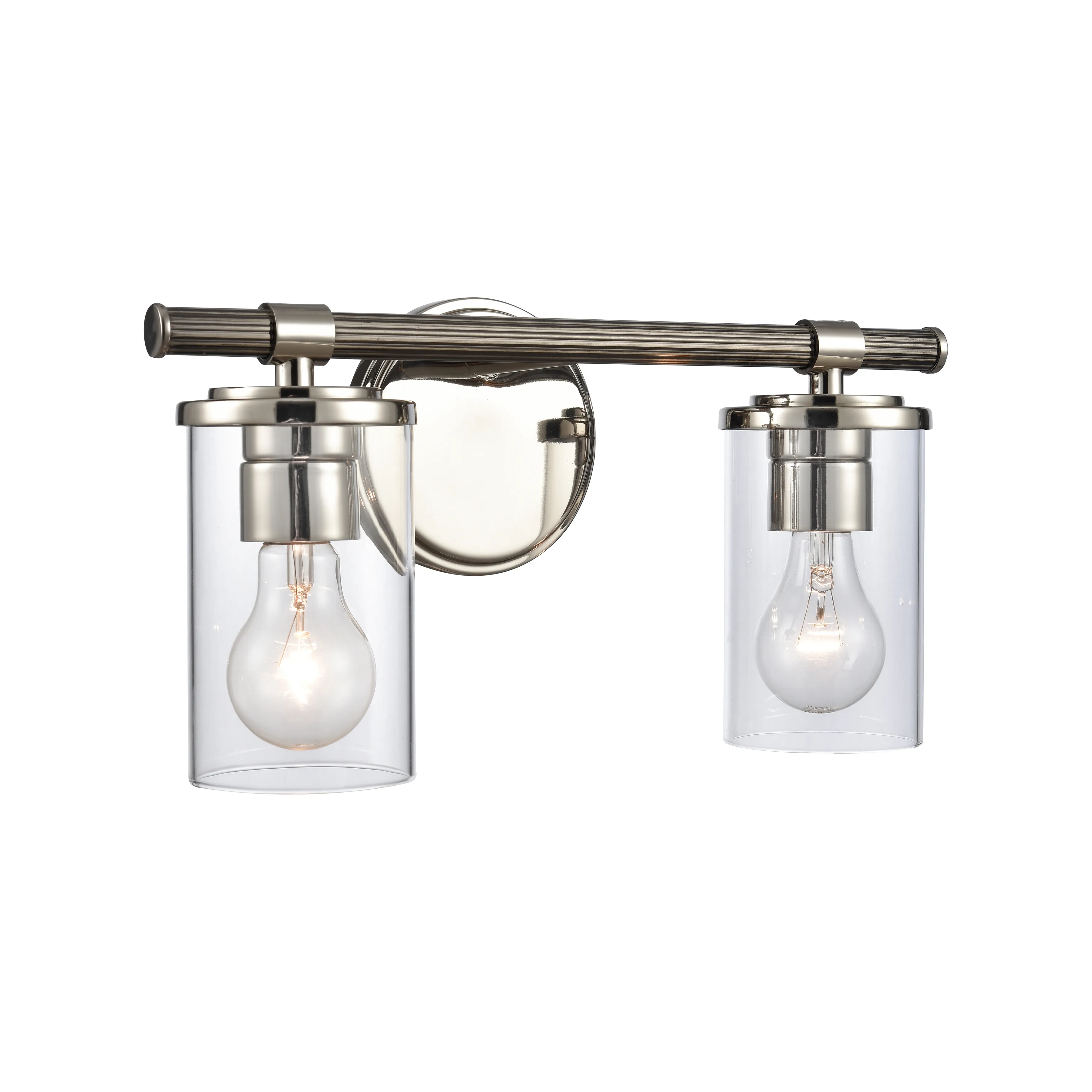 Burrow 15'' Wide 2-Light Silver Vanity Light