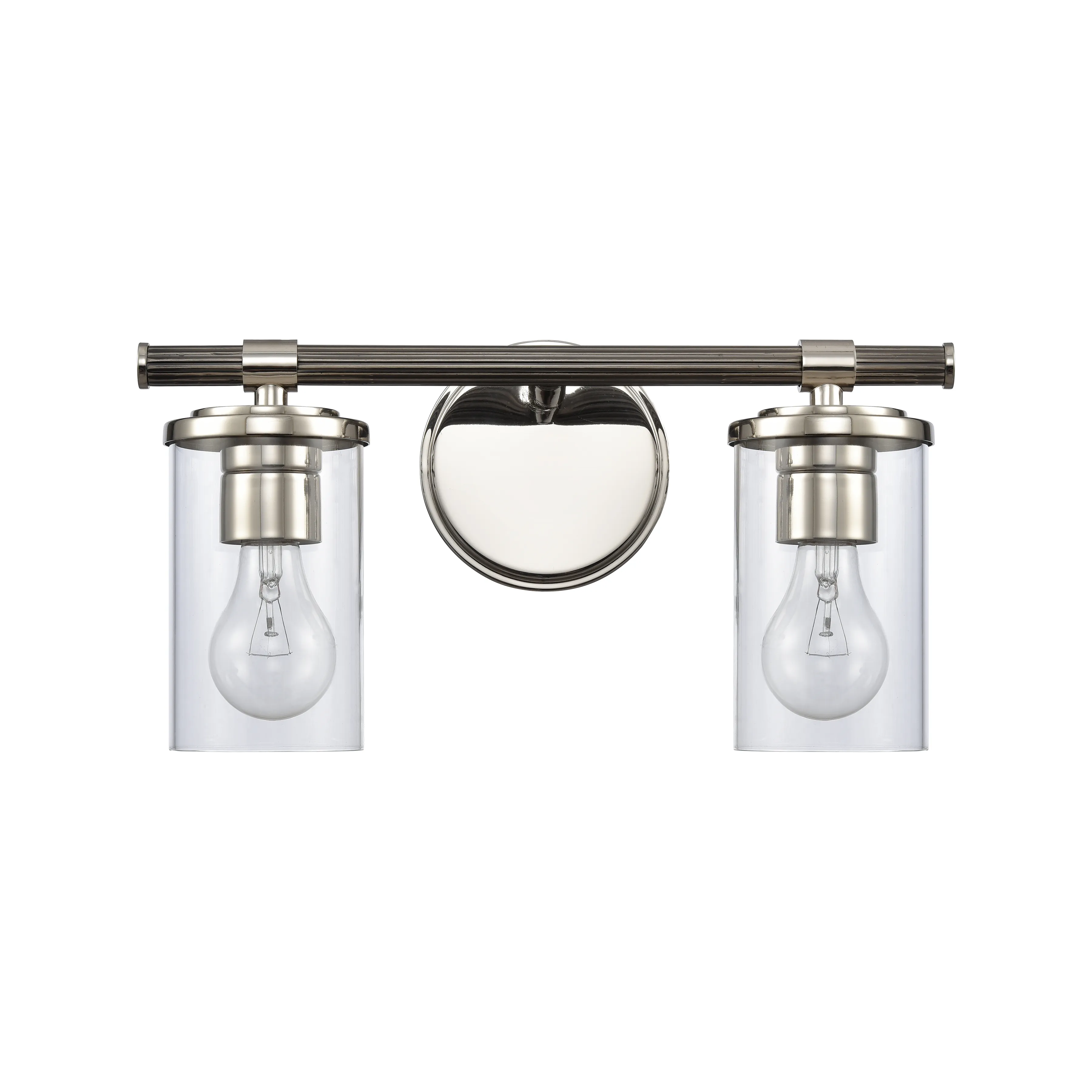 Burrow 15'' Wide 2-Light Silver Vanity Light