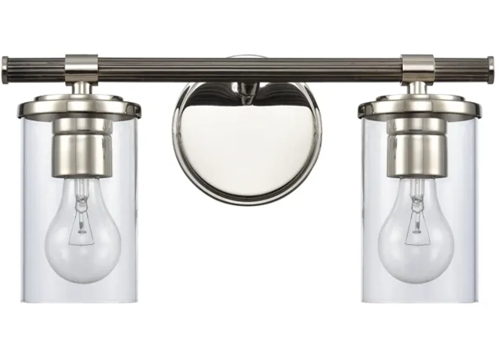 Burrow 15'' Wide 2-Light Silver Vanity Light