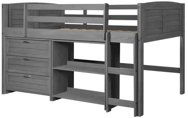 Donco Trading Twin Louver Modular Low Loft-Combo C