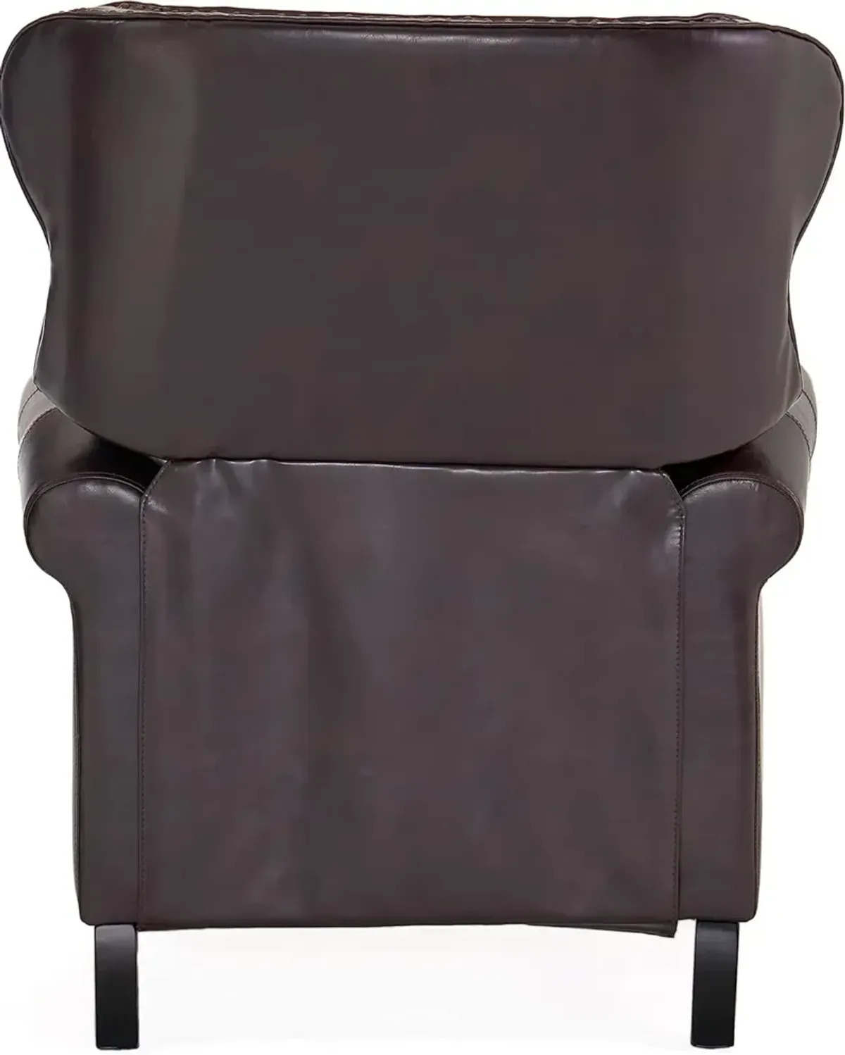 Contemporary Button-Tufted Pushback Recliner with Nailhead Accents