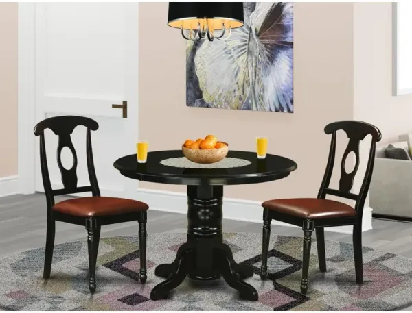 3 PC Table and chair set - Dining Table and 2 Kitchen Dining Chairs