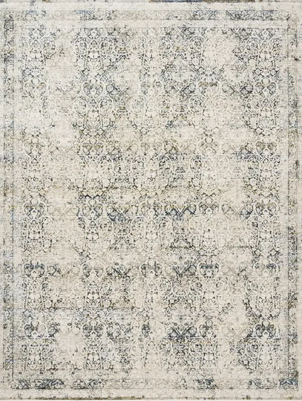 Theia THE01 Natural/Ocean 3'7" x 5'2" Rug