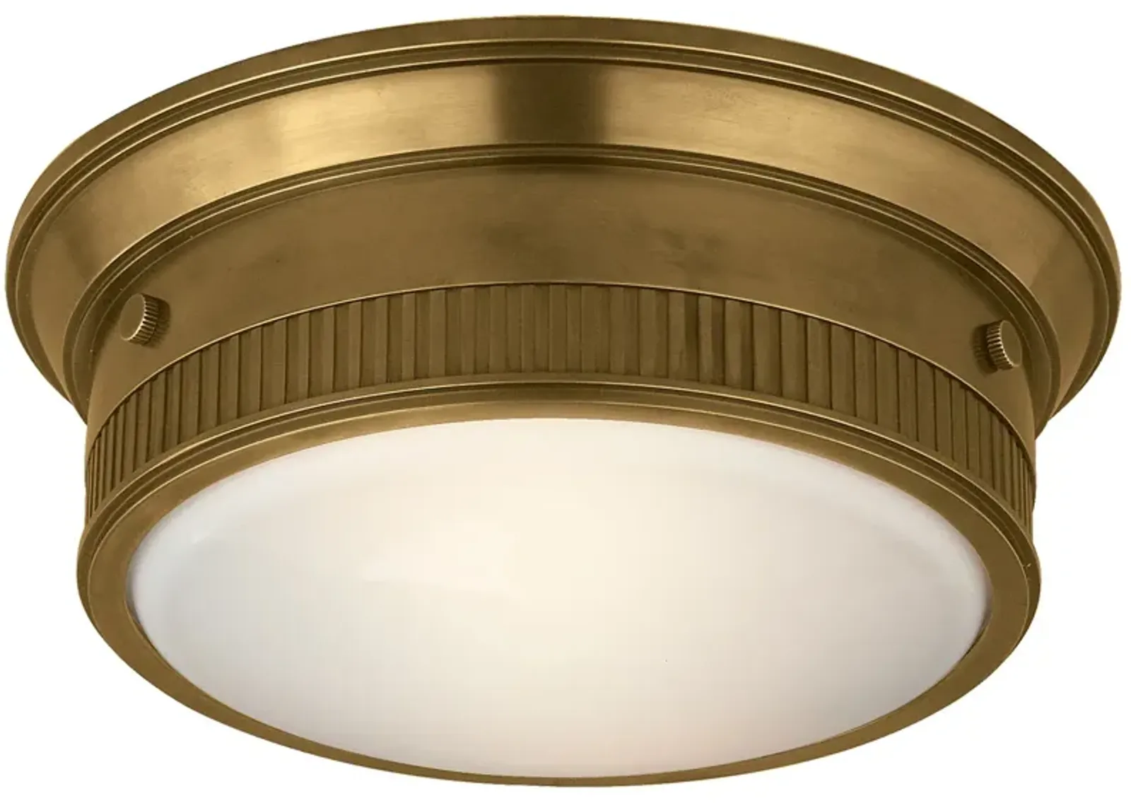 Calliope Marine Flush Mount in Antique Brass