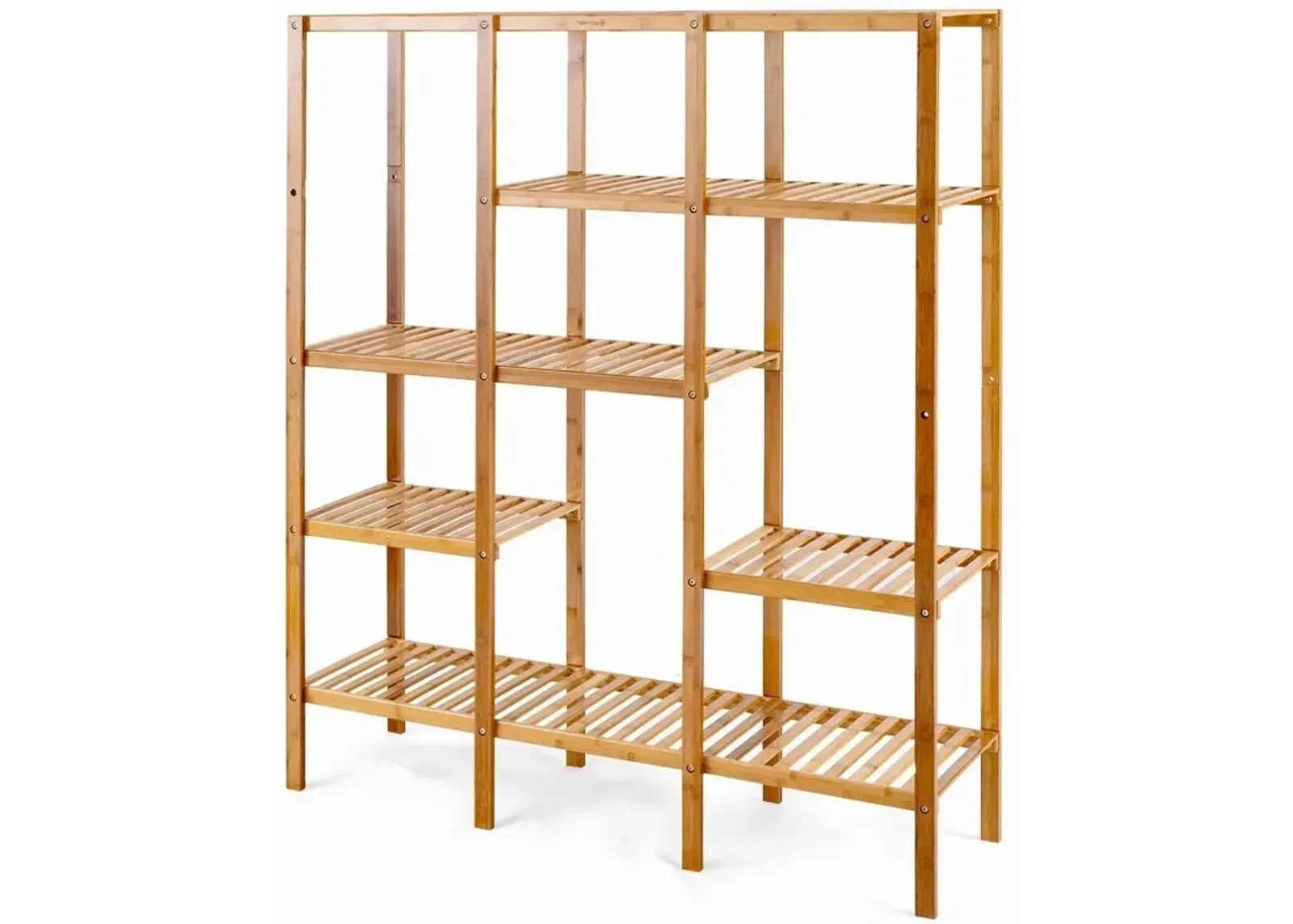 Hivvago Eco Friendly Bamboo 4 Shelf Bookcase Storage Rack