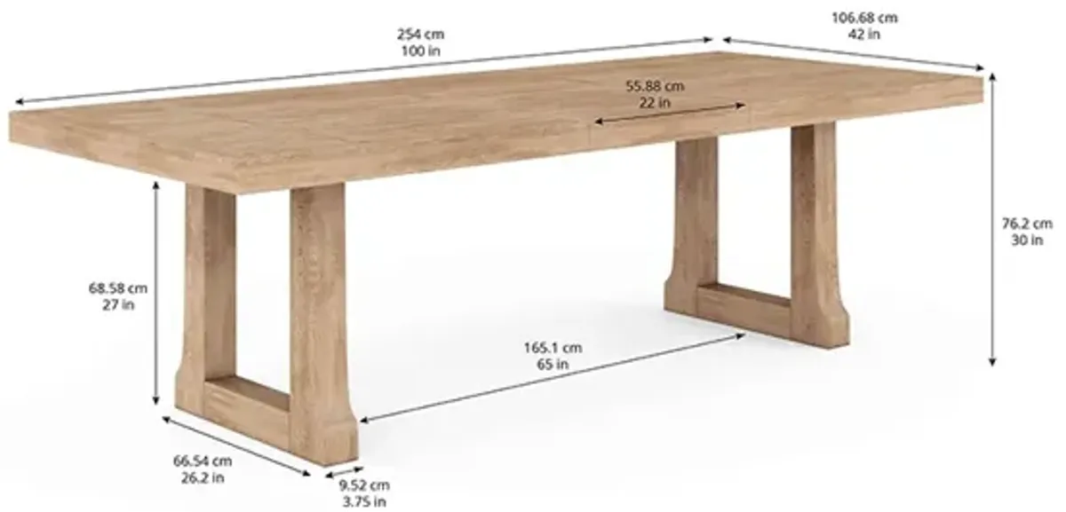 Post Trestle Dining Table