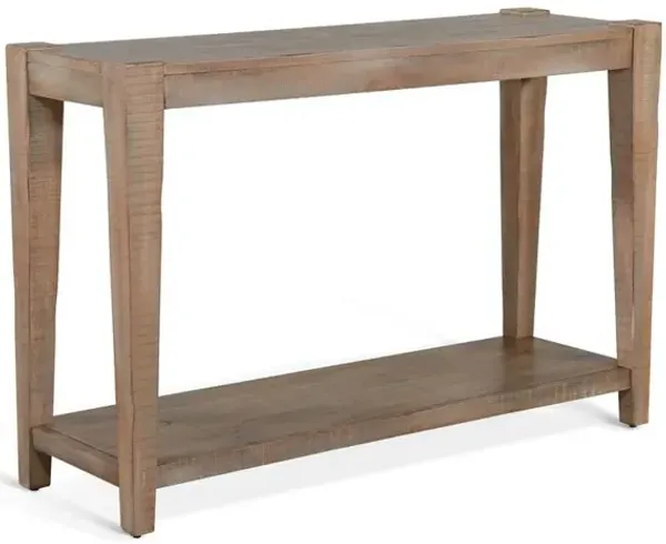 Sunny Designs 48 Sleek and Modern Wood Sofa Table in Weathered Brown