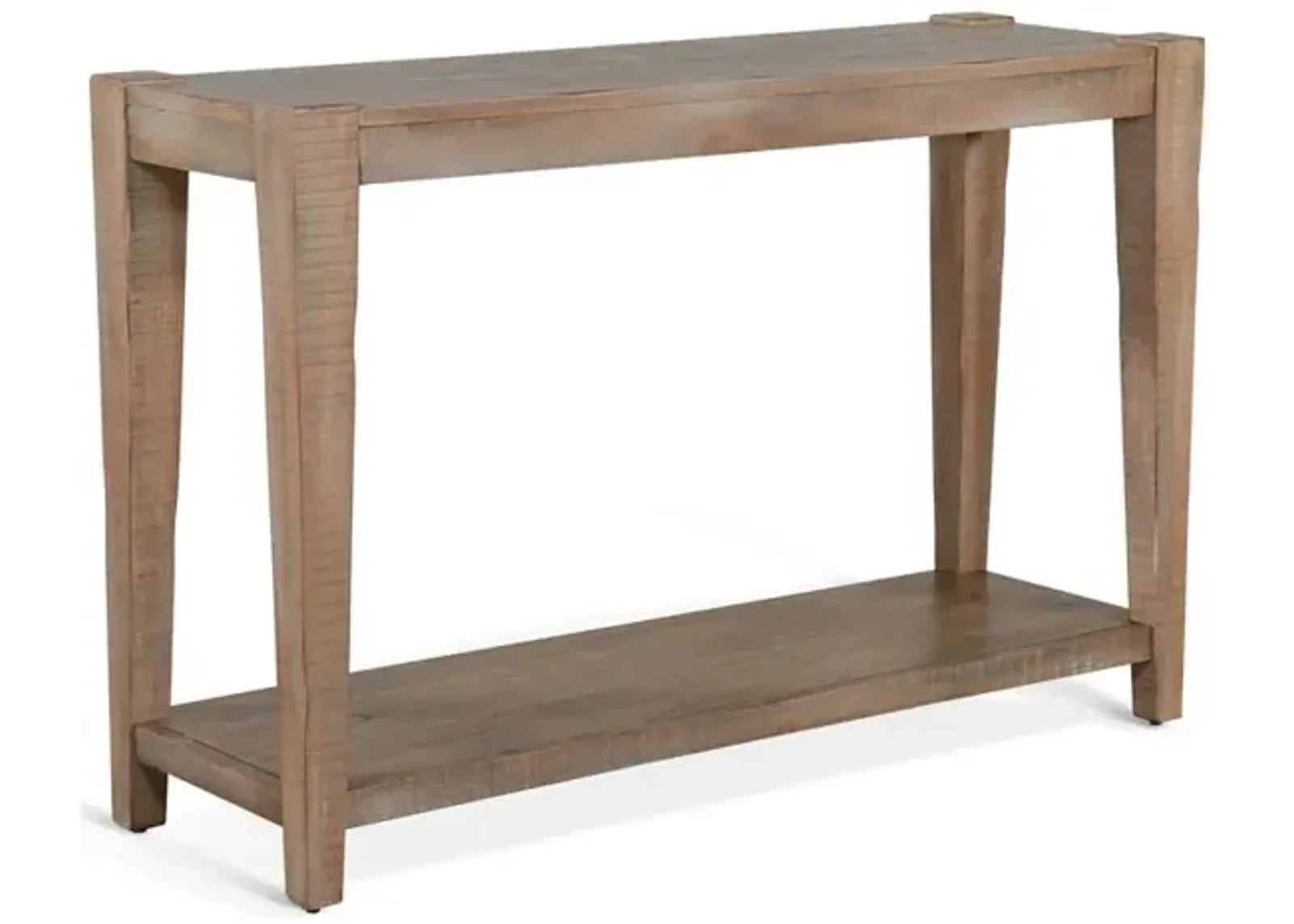 Sunny Designs 48 Sleek and Modern Wood Sofa Table in Weathered Brown