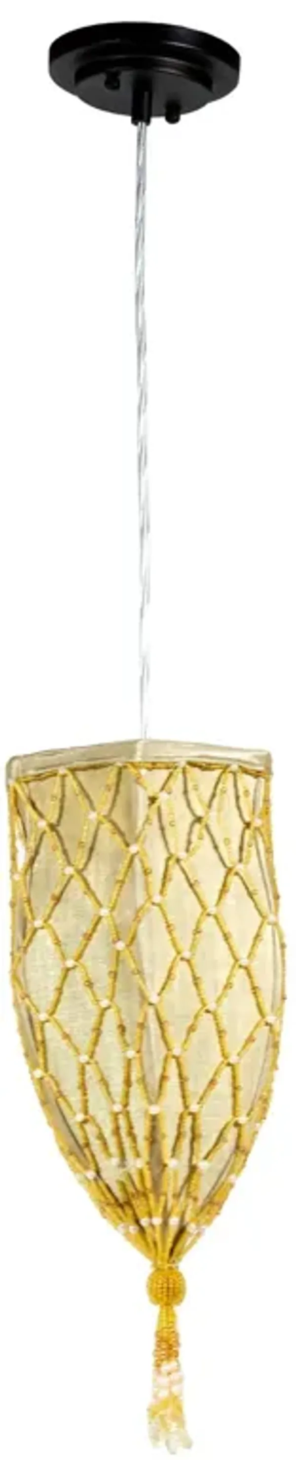 88" Gold and Black Pendant Ceiling Light Fixture