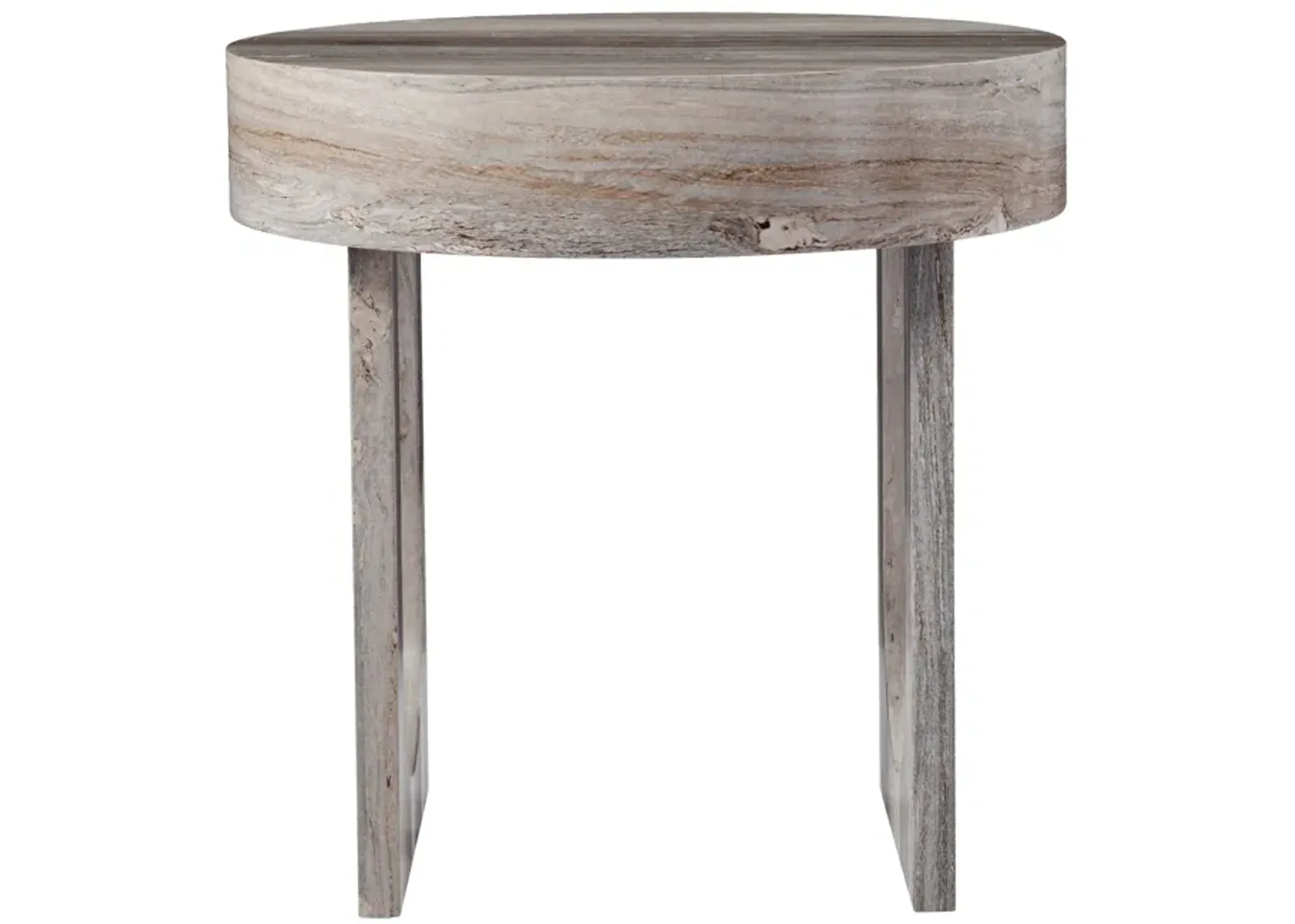 Chadkirk Round Faux Marble Side Table