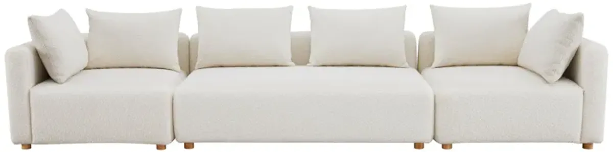 Hangover Cream Linen 145" Long Sofa