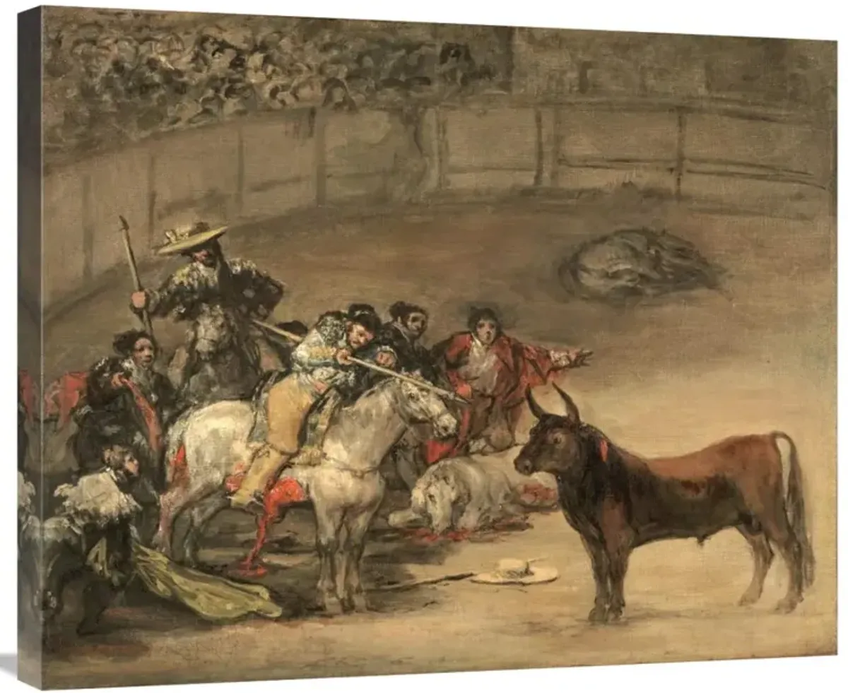 Bullfight, Suerte de Varas-Canvas Art-30x24.6